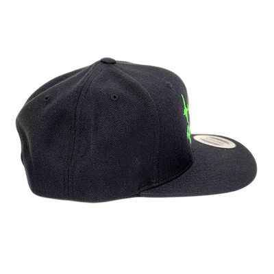 Black &amp; Green Hat