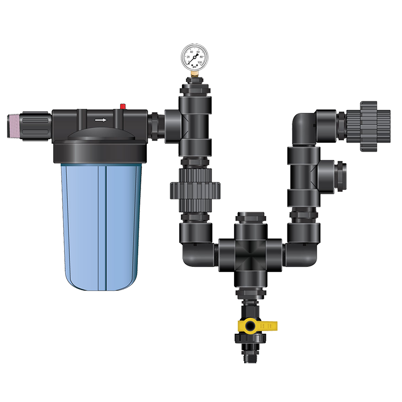 Hi-Flo No-Monitor Kit - Water-Powered Nutrient Delivery System 1.5"